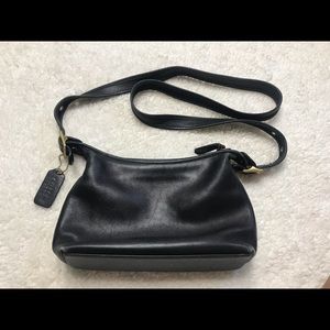Black coach cross body bag